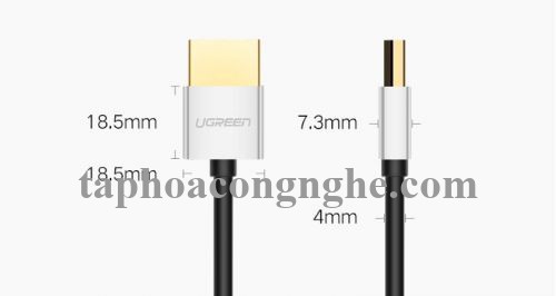 Ugreen 50304 5M màu Bạc Cáp tín hiệu HDMI chuẩn 2.0 sợi siêu nhỏ cao cấp HD117 30050304